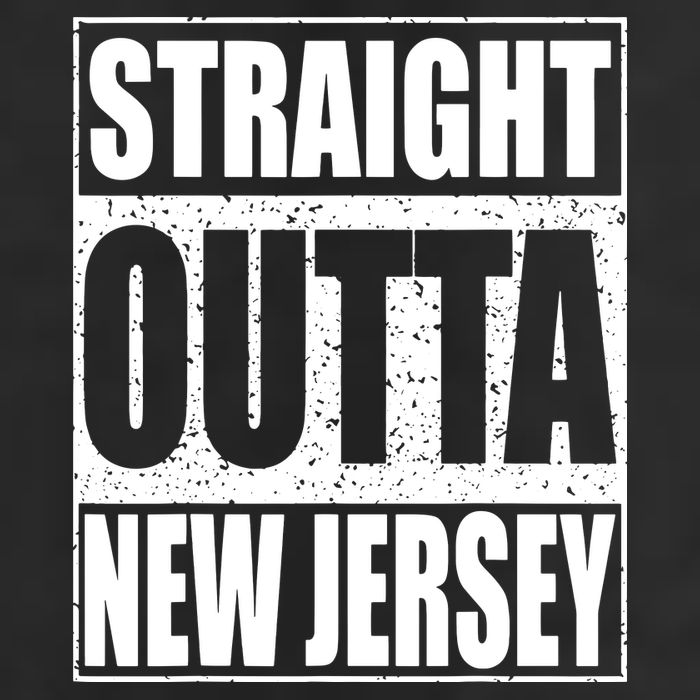 Straight Outta New Jersey Patriotic New Jersey State 7 Panel Mesh Trucker Snapback Hat