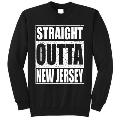 Straight Outta New Jersey Patriotic New Jersey State Sweatshirt