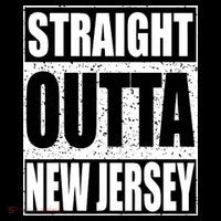 Straight Outta New Jersey Patriotic New Jersey State Tall T-Shirt