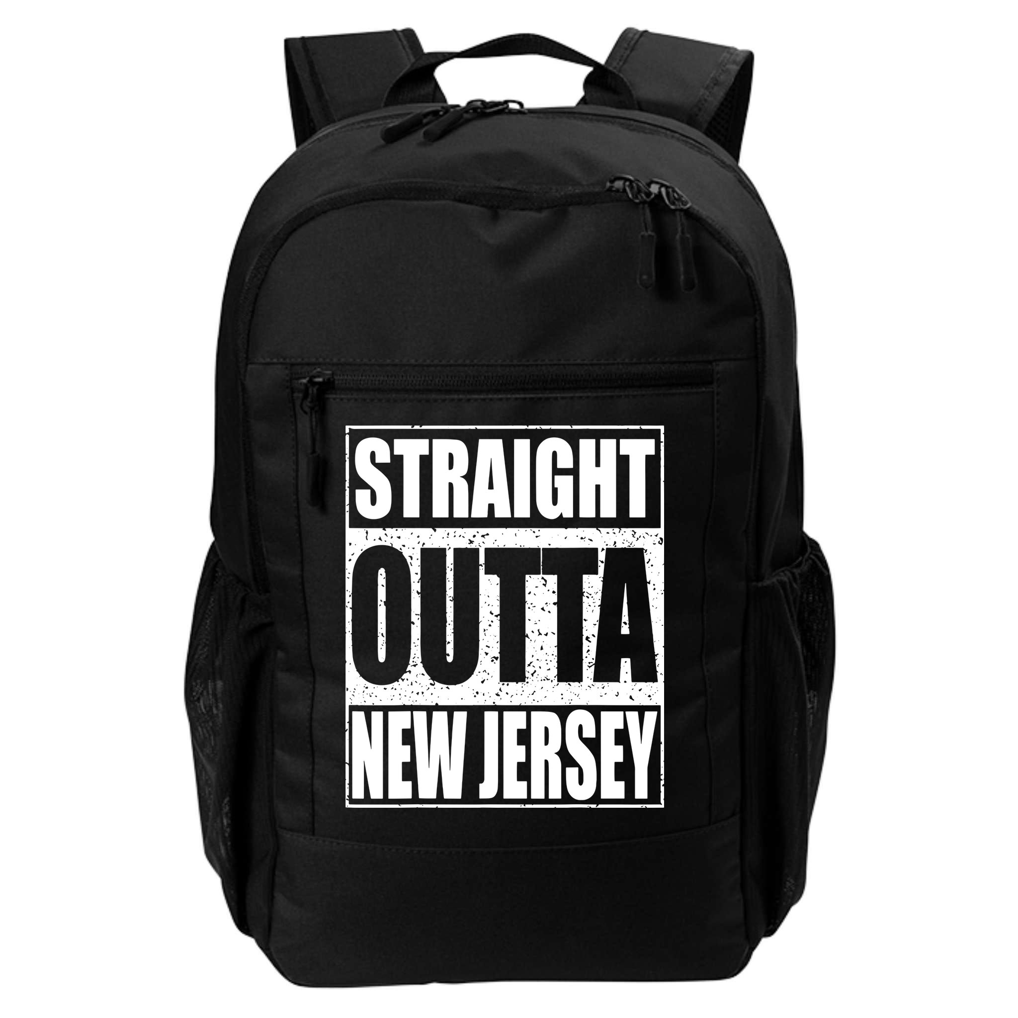 Straight Outta New Jersey Patriotic New Jersey State Backpack