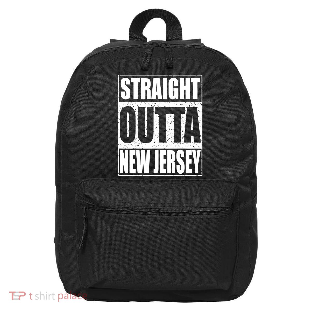 Straight Outta New Jersey Patriotic New Jersey State 16 in Basic Backpack