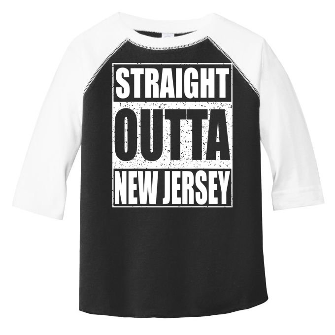 Straight Outta New Jersey Patriotic New Jersey State Toddler Fine Jersey T-Shirt