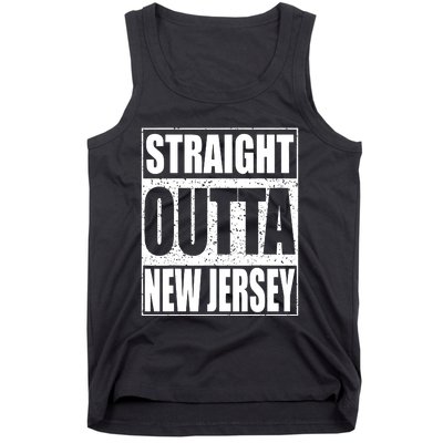 Straight Outta New Jersey Patriotic New Jersey State Tank Top