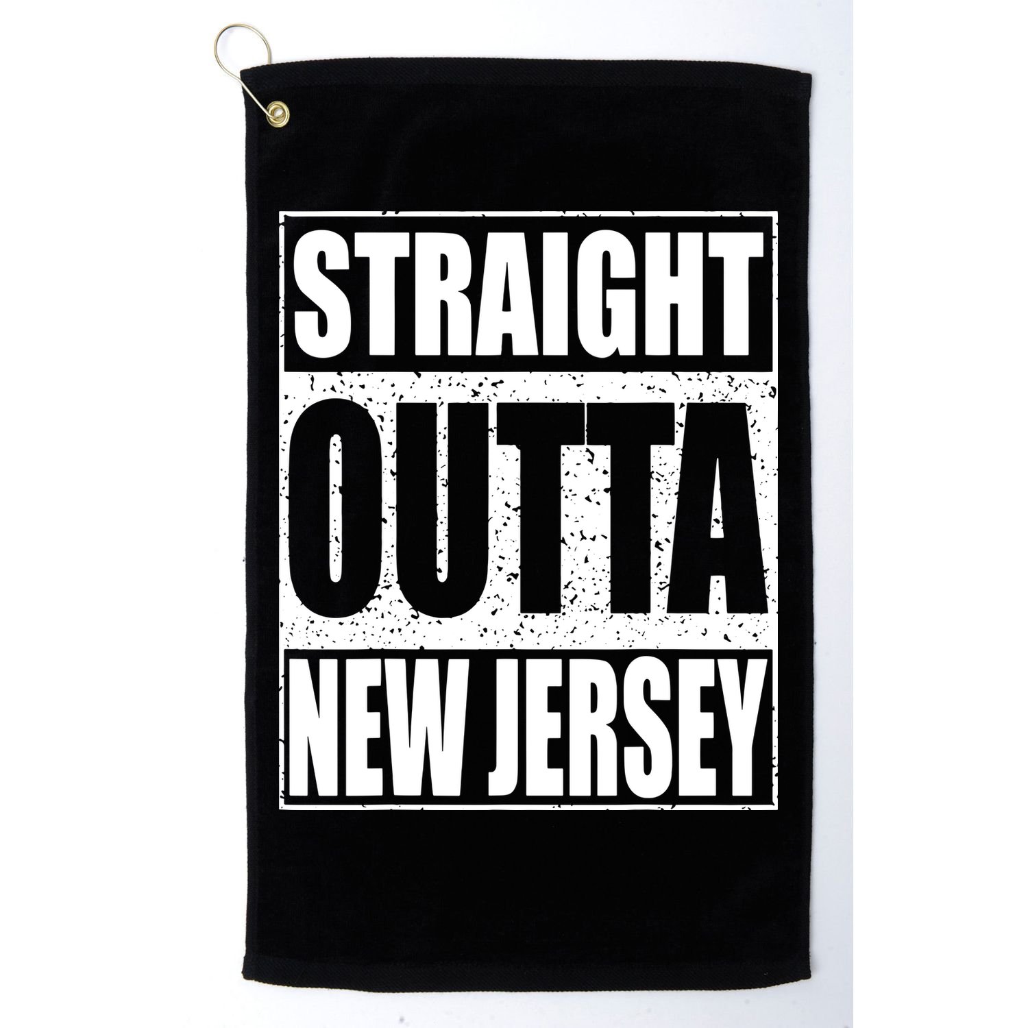 Straight Outta New Jersey Patriotic New Jersey State Golf Towel