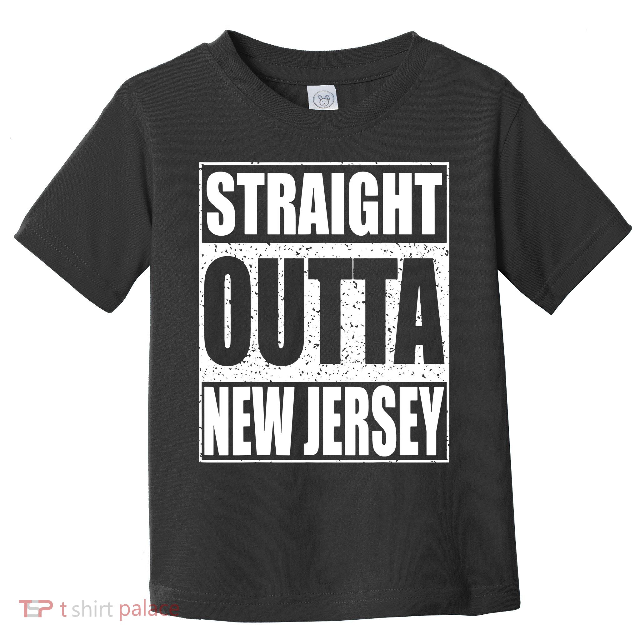 Straight Outta New Jersey Patriotic New Jersey State Toddler T-Shirt