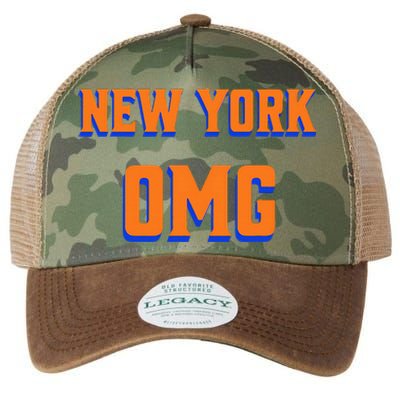 Says Omg New York Apparel Legacy Tie Dye Trucker Hat