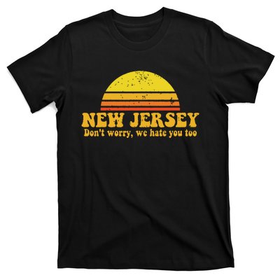 State Of New Jersey Funny Vintage Slogan Retro Souvenir Gift T-Shirt