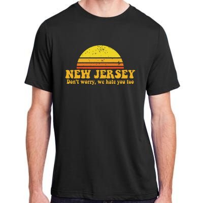 State Of New Jersey Funny Vintage Slogan Retro Souvenir Gift Adult ChromaSoft Performance T-Shirt