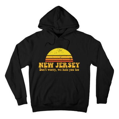 State Of New Jersey Funny Vintage Slogan Retro Souvenir Gift Tall Hoodie