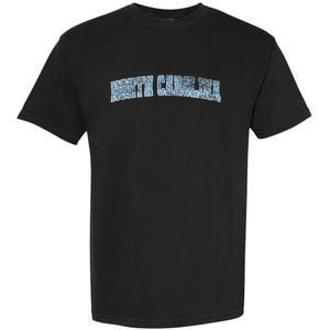 State Of North Carolina Varsity Style Faded Garment-Dyed Heavyweight T-Shirt