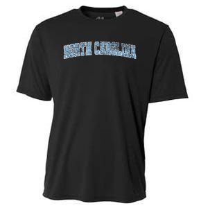 State Of North Carolina Varsity Style Faded Cooling Performance Crew T-Shirt