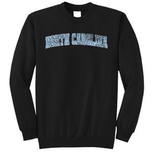 State Of North Carolina Varsity Style Faded Sweatshirt