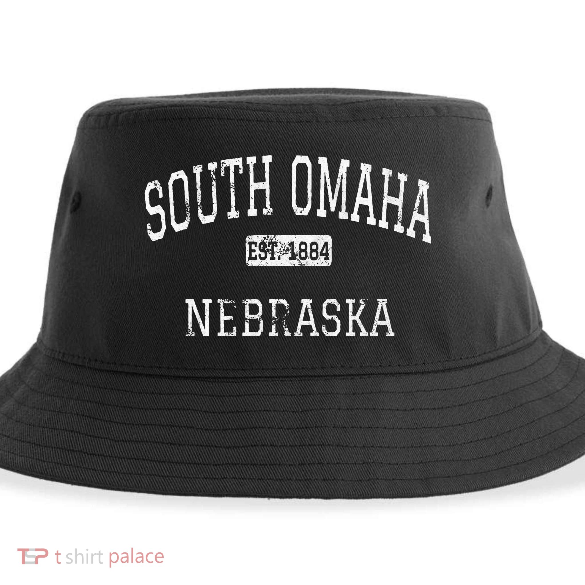 South Omaha Nebraska NE Vintage Sustainable Bucket Hat