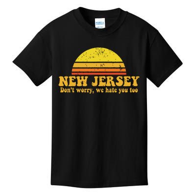 State Of New Jersey Funny Vintage Slogan Retro Souvenir Gift Kids T-Shirt