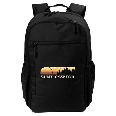Suny Oswego Ny Vintage Evergreen Sunset Eighties Retro Backpack