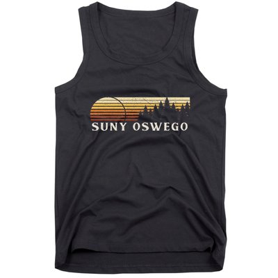 Suny Oswego Ny Vintage Evergreen Sunset Eighties Retro Tank Top
