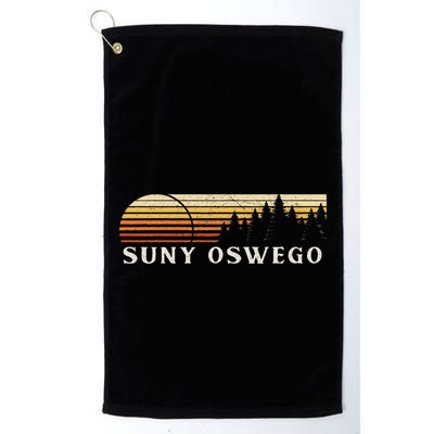 Suny Oswego Ny Vintage Evergreen Sunset Eighties Retro Golf Towel