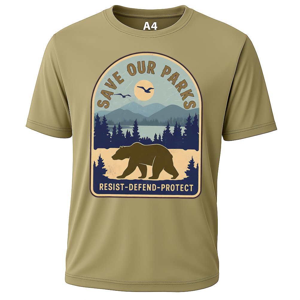 Save Our National Parks Defund Doge Parks Not Profits Cooling Performance Crew T-Shirt