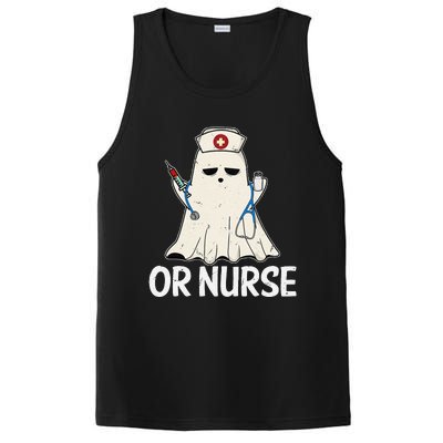 Spooky Or Nurse Boo Ghost Halloween Nurse Crubs PosiCharge Competitor Tank