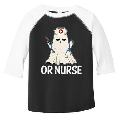 Spooky Or Nurse Boo Ghost Halloween Nurse Crubs Toddler Fine Jersey T-Shirt