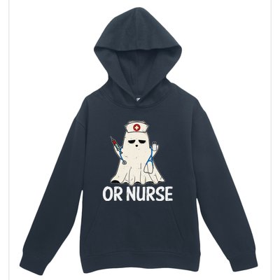 Spooky Or Nurse Boo Ghost Halloween Nurse Crubs Urban Pullover Hoodie