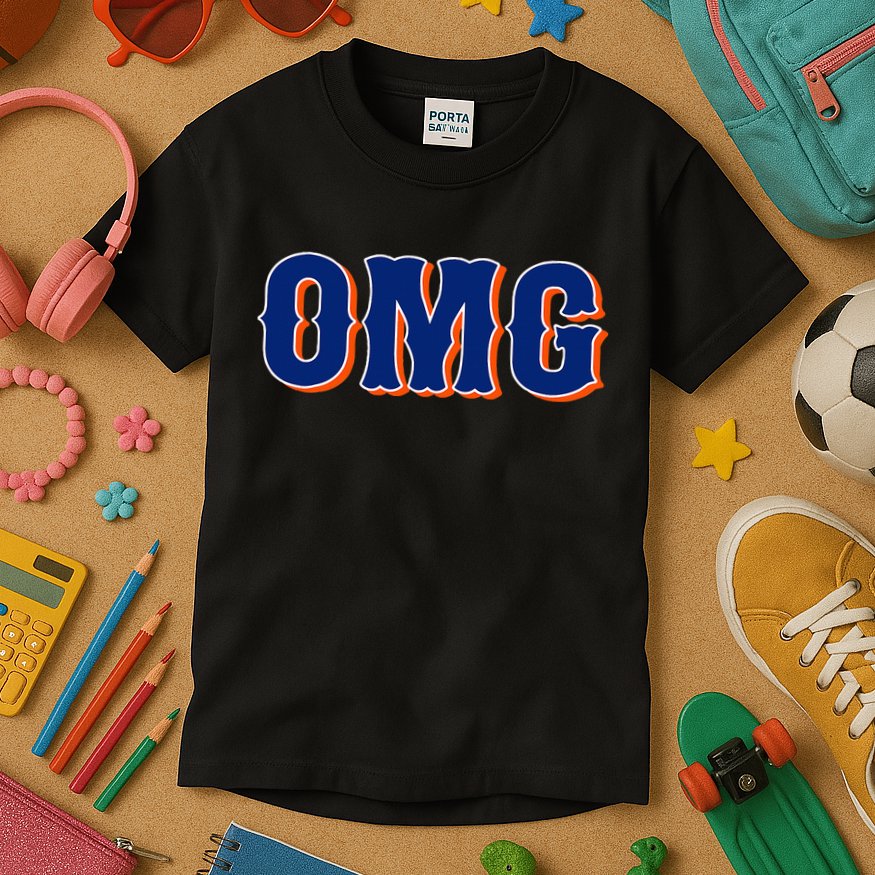 Says Omg New York Apparel Kids T-Shirt