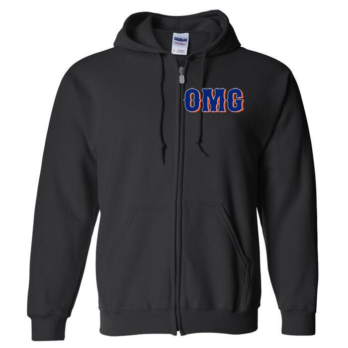 Says Omg New York Apparel Full Zip Hoodie