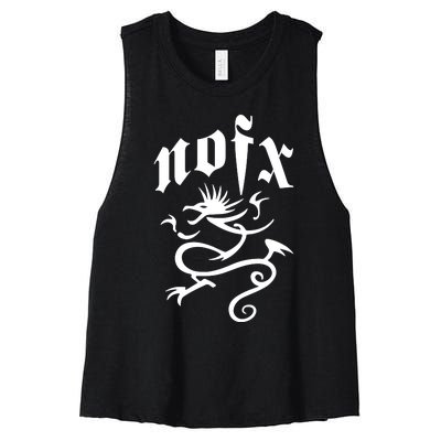 Sick Of Nofx Women's Racerback Cropped Tank