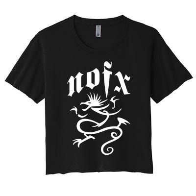 Sick Of Nofx Women's Crop Top Tee