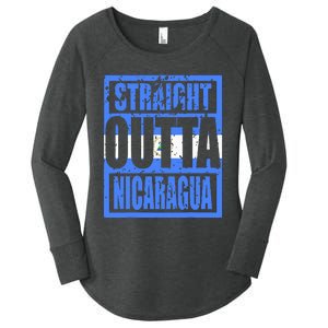 Straight Outta Nicaragua Women's Perfect Tri Tunic Long Sleeve Shirt