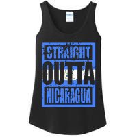 Straight Outta Nicaragua Ladies Essential Tank