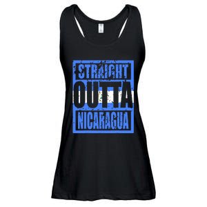 Straight Outta Nicaragua Ladies Essential Flowy Tank