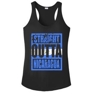 Straight Outta Nicaragua Ladies PosiCharge Competitor Racerback Tank