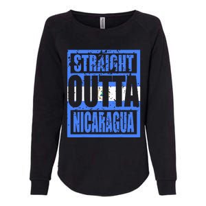 Straight Outta Nicaragua Womens California Wash Sweatshirt