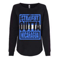 Straight Outta Nicaragua Womens California Wash Sweatshirt