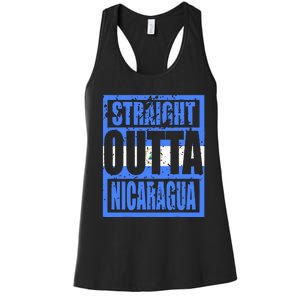 Straight Outta Nicaragua Women's Racerback Tank