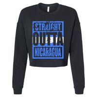 Straight Outta Nicaragua Cropped Pullover Crew