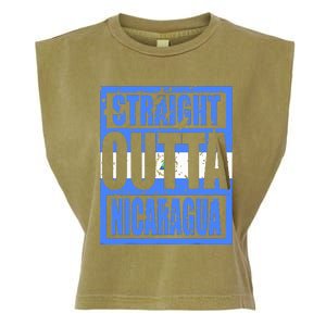 Straight Outta Nicaragua Garment-Dyed Women's Muscle Tee