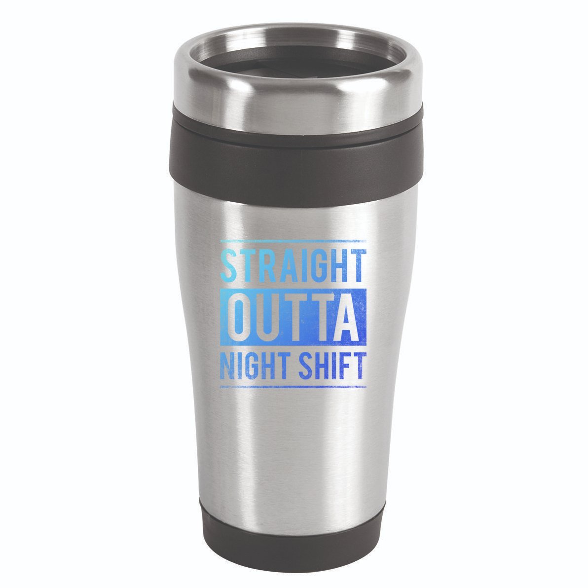 Straight Outta Night Shift Nurse Gift 16oz Travel Tumbler