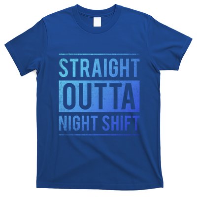 Straight Outta Night Shift Nurse Gift T-Shirt