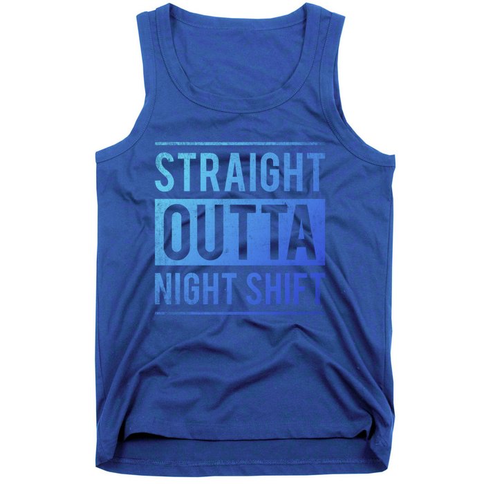 Straight Outta Night Shift Nurse Gift Tank Top