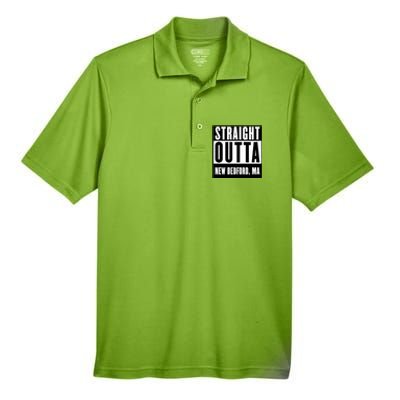 Straight Outta New Bedford Massachusetts Home Cute Gift Men's Origin Performance Pique Polo