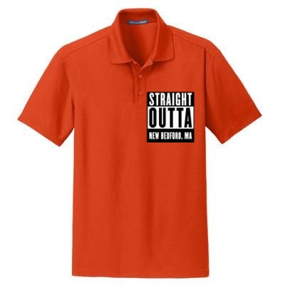 Straight Outta New Bedford Massachusetts Home Cute Gift Dry Zone Grid Polo