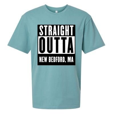 Straight Outta New Bedford Massachusetts Home Cute Gift Sueded Cloud Jersey T-Shirt