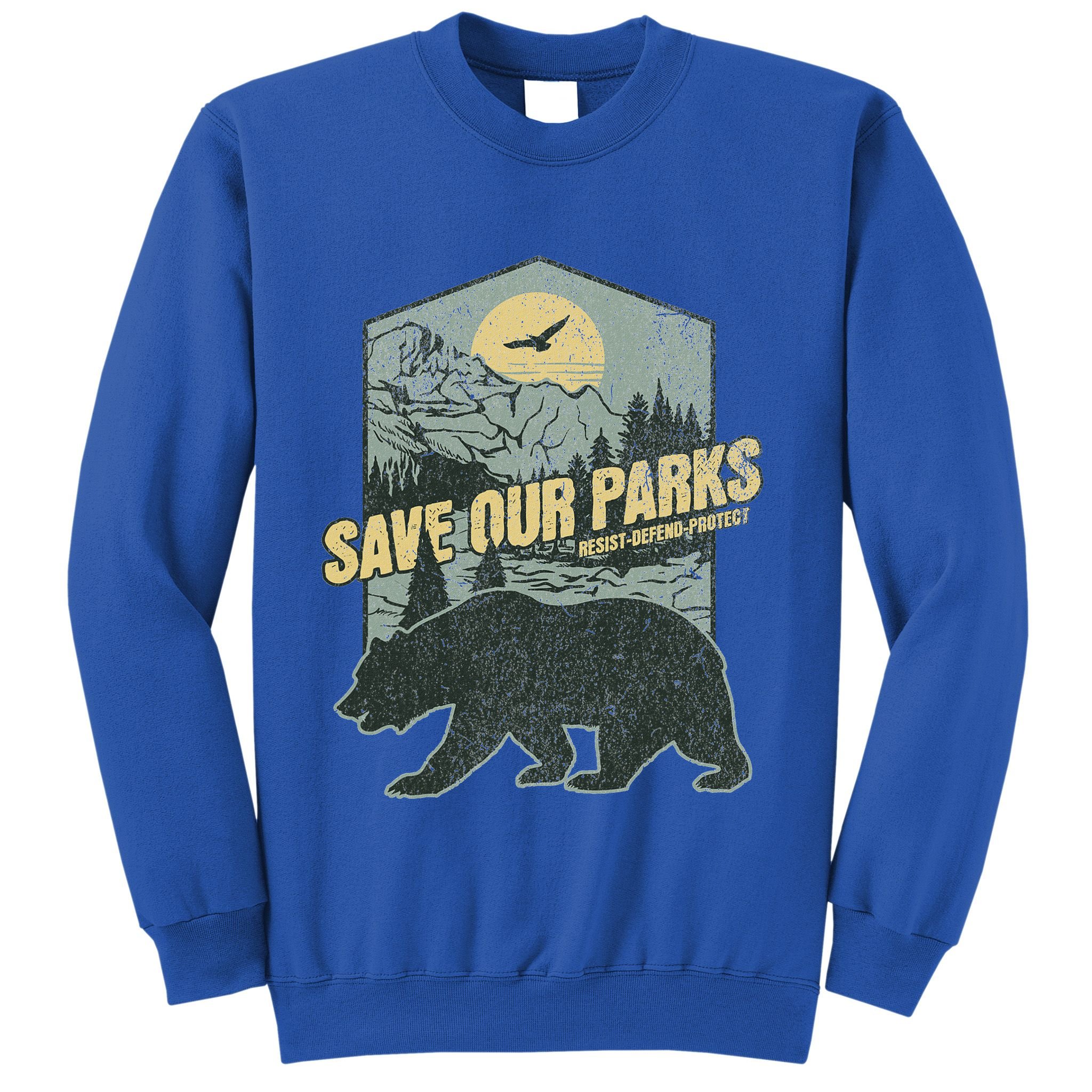 Save Our National Parks Resist Bear Anti Trump Sweatshirt