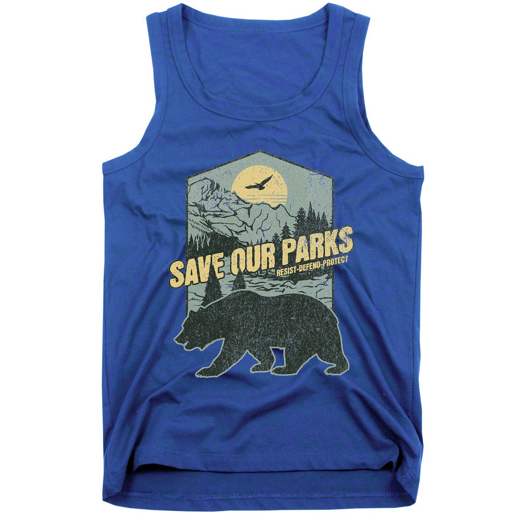 Save Our National Parks Resist Bear Anti Trump Tank Top