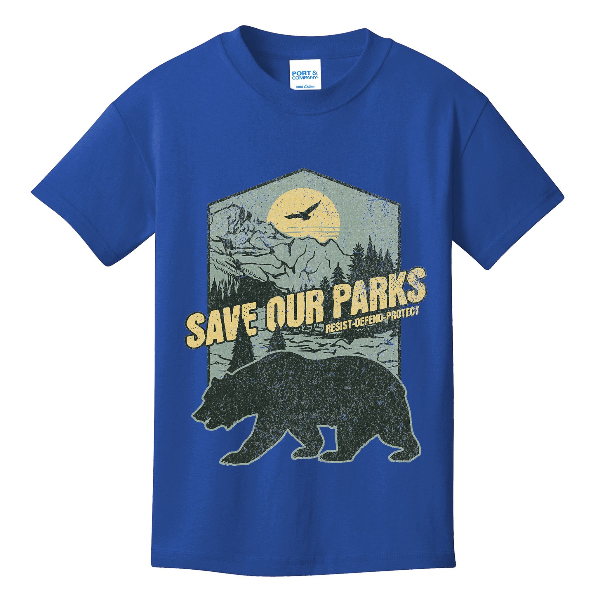 Save Our National Parks Resist Bear Anti Trump Kids T-Shirt