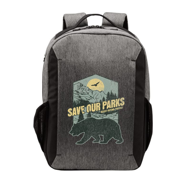 Save Our National Parks Resist Bear Anti Trump Vector Backpack