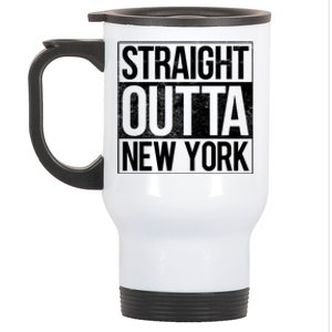 Straight Outta New York Gift Stainless Steel Travel Mug