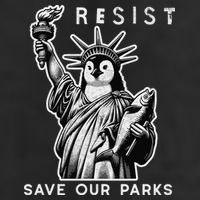 Save Our National Parks Penguin Statue Of Liberty Resist Hat